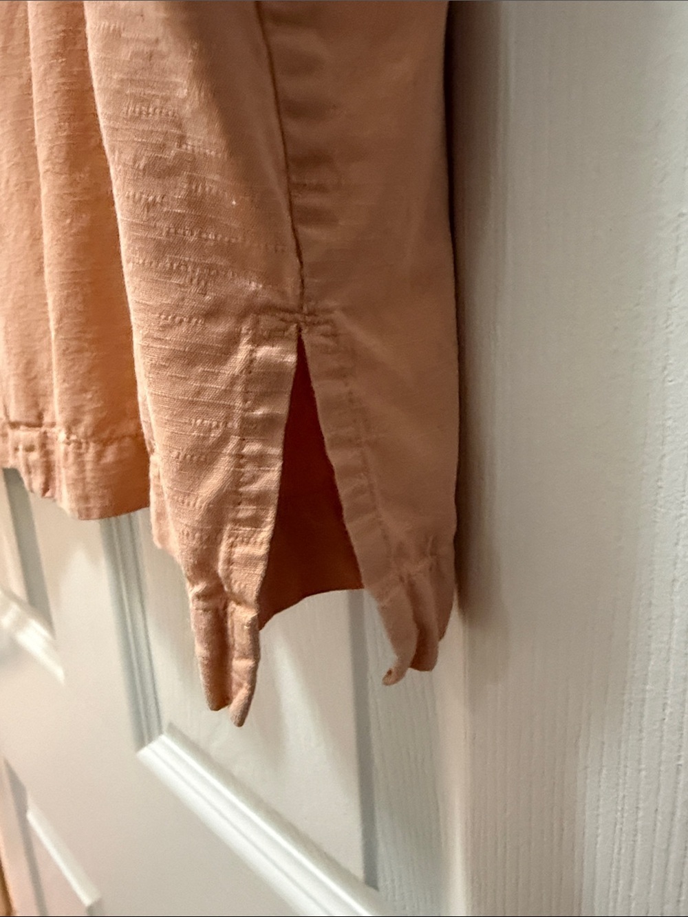 SOL SILK Men's Casual Button-Down Shirt in Peach 100% Silk Men’s SIZE XXL - Picture 10 of 12
